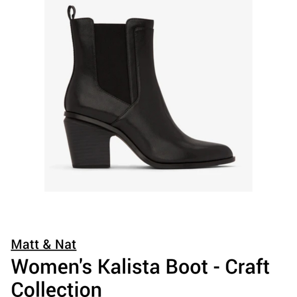 Matt & Nat Black Heeled Kalista Boots